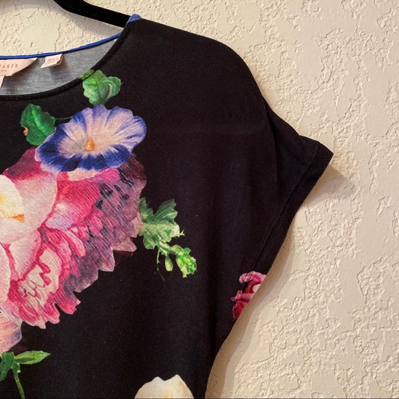 Ted Baker London | Black Floral Top - Picture 8 of 14